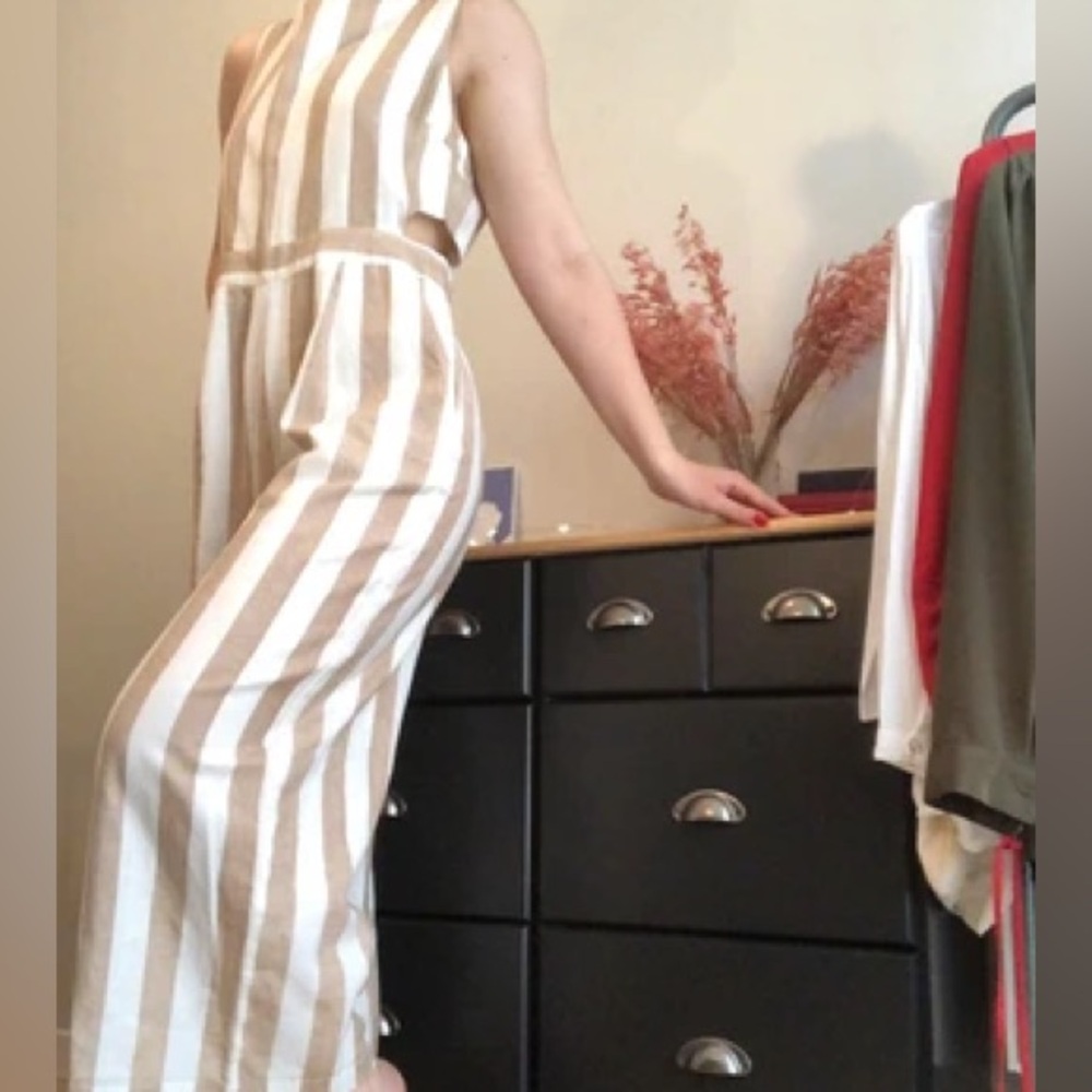 Japan Striped Jumpsuit